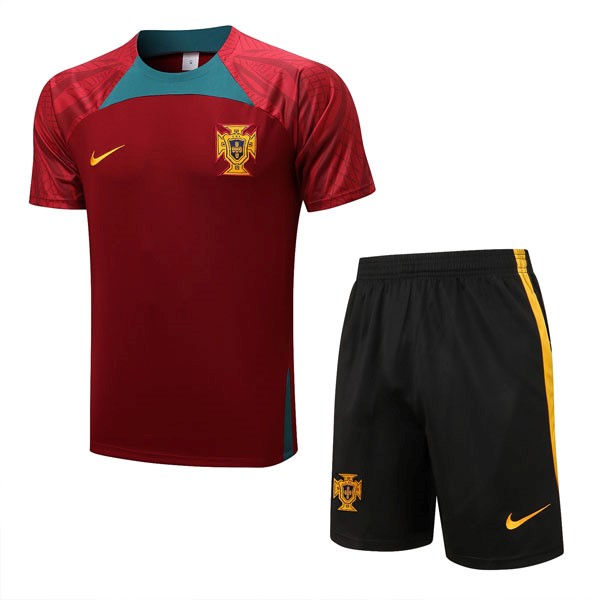 Maglia Formazione Portogallo Set Completo 22/23 Rosso